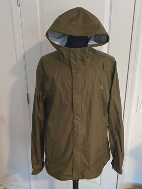 The North Face Men's Olive Hooded Raincoat